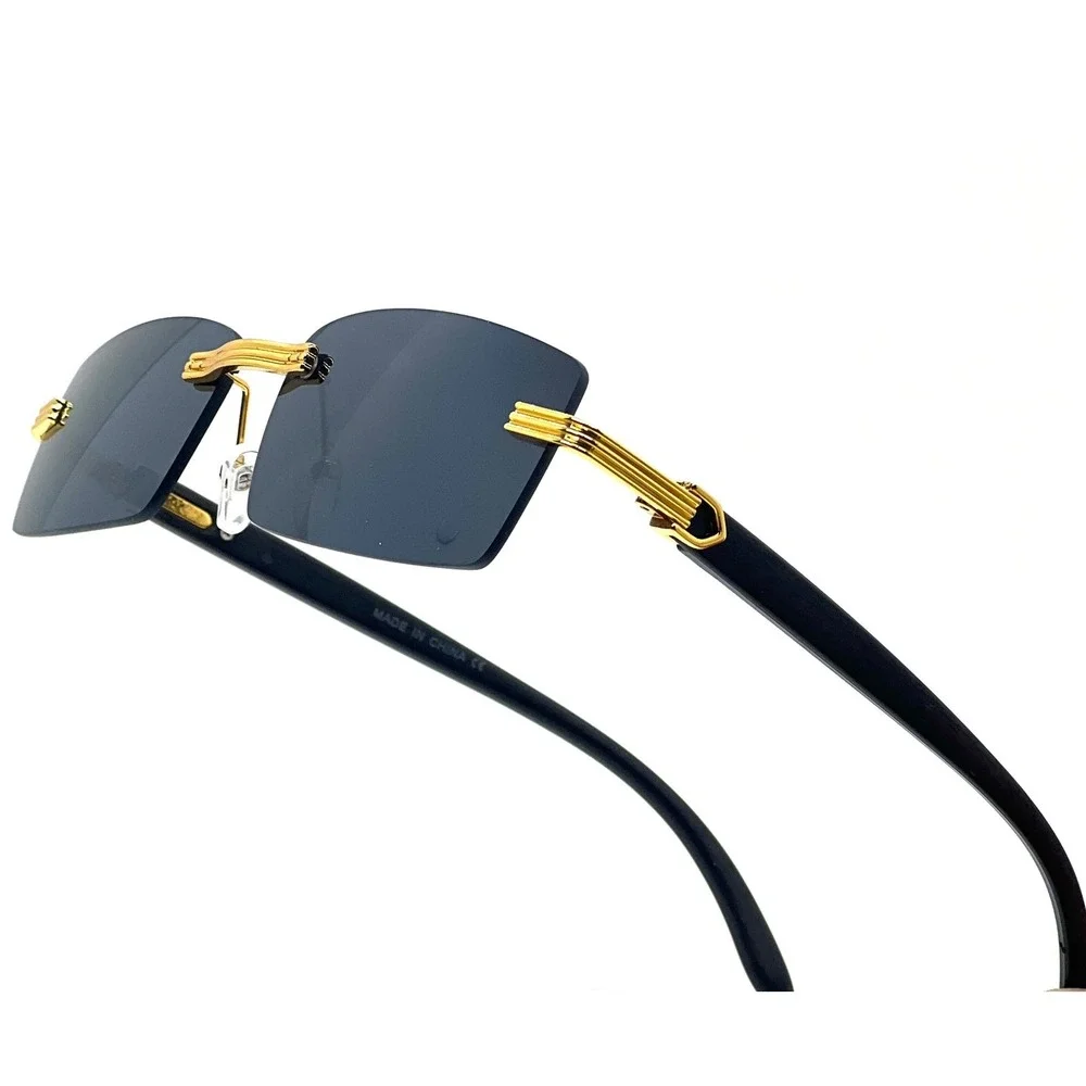 Sunglasses Sophisticated Gangster Style‎ UV400 Protection Dark Black Lens Buffs